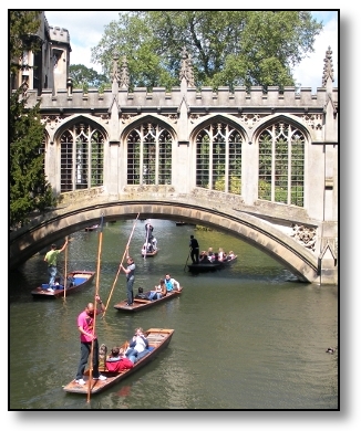 Punting on the Cam - University of Cambridge - England